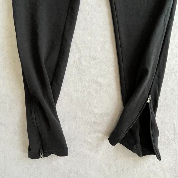 Gymshark Knit Joggers Mens Size L Black Zip Ankle Tapered Leg Athletic Pants NEW - Picture 3 of 11